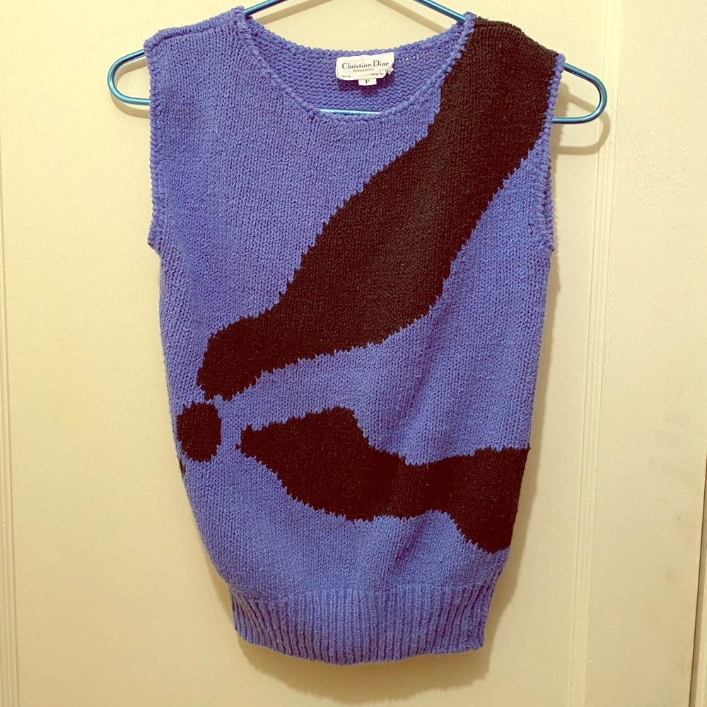 Christian Dior Knit sleeveless sweater